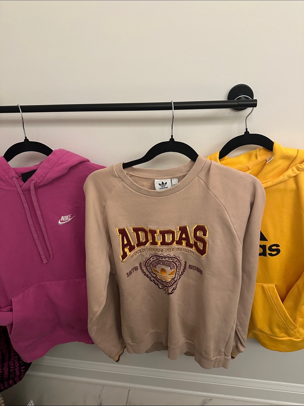 Adidas (2) and Nike sweatshirts Size small